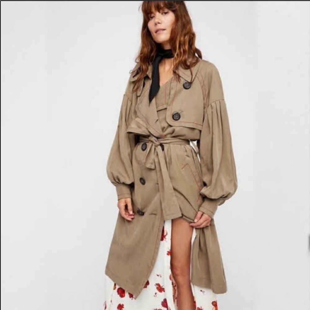 NWT FREE PEOPLE Trench Coat